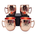 Li231 Set de 4 Moscow Mug Cobrizados