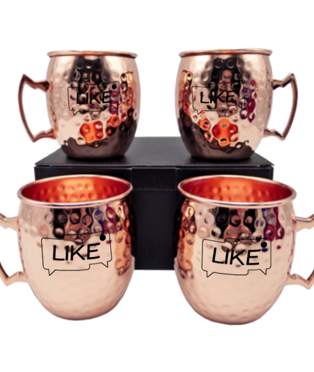 Li231 Set de 4 Moscow Mug Cobrizados