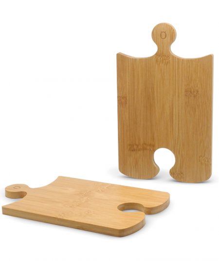 G315  SET DE TABLAS DE BAMBÚ PUZZLE