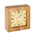 B59 Reloj Alarma Despertador de madera de Bamboo