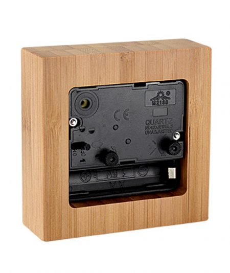 B59 Reloj Alarma Despertador de madera de Bamboo