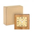 B59 Reloj Alarma Despertador de madera de Bamboo