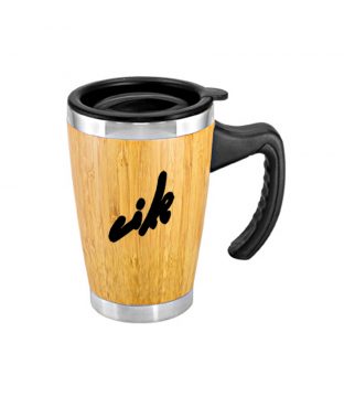 B64 Mug de Bamboo con Asa Plástica