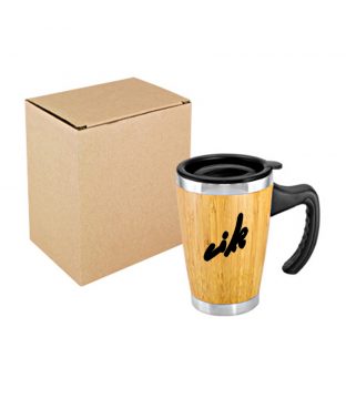 B64 Mug de Bamboo con Asa Plástica