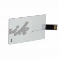 U3 USB Pendrive 16GB Credit Card plateado