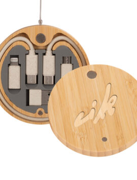B86 Connect Multicargador 6 en 1 de Bamboo y Trigo.
