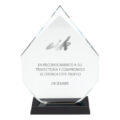 A75 Trofeo Galvano de Cristal Tear