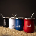 M72 Vaso Térmico metálico MATE 300ml. con Bombilla