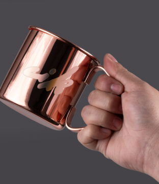 M96 Tazón metálico Cobrizado COPPER 1/2 L