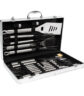 H28 Deluxe BBQ Set Metálico de 24 piezas